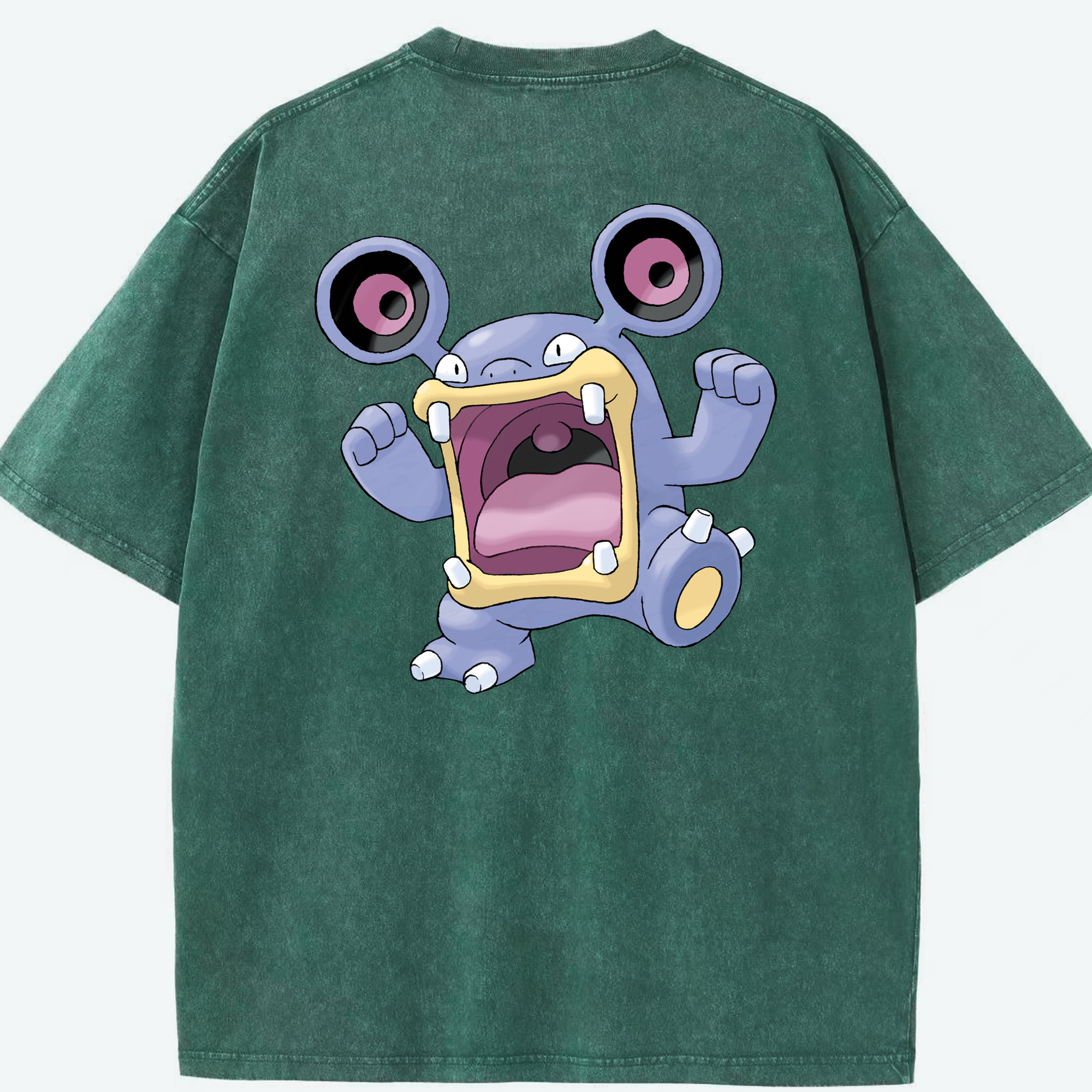 （画像用） ポケットモンスター Pokémon 綿100% ヴィンテージ風 半袖Tシャツ（背面プリント）